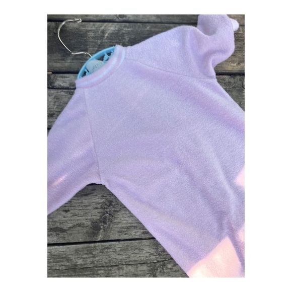 Vintage 80s Terry Cloth Footy Sleeper Teddy - Picture 7 of 9